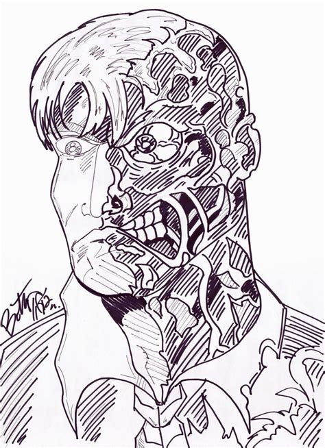 two face coloring pages|2 faced batman coloring pages.